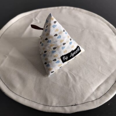Bouillotte sèche gouttes de pluie et compresse froide artisanale - Berlingot nomade et poétique